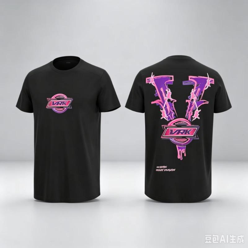 2026 Vintage Oversized T‑Shirt For Adults Tech Camo Letter Double Sided Front Back Print Theme Art Loose Short Sleeve Street Tee