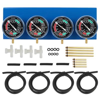 Synchronizer Tool Motorcycle Fuel Carburetor Synchronizer Vacuum Balancer Gauge For 4 Cylinder Engines Machines with Hose