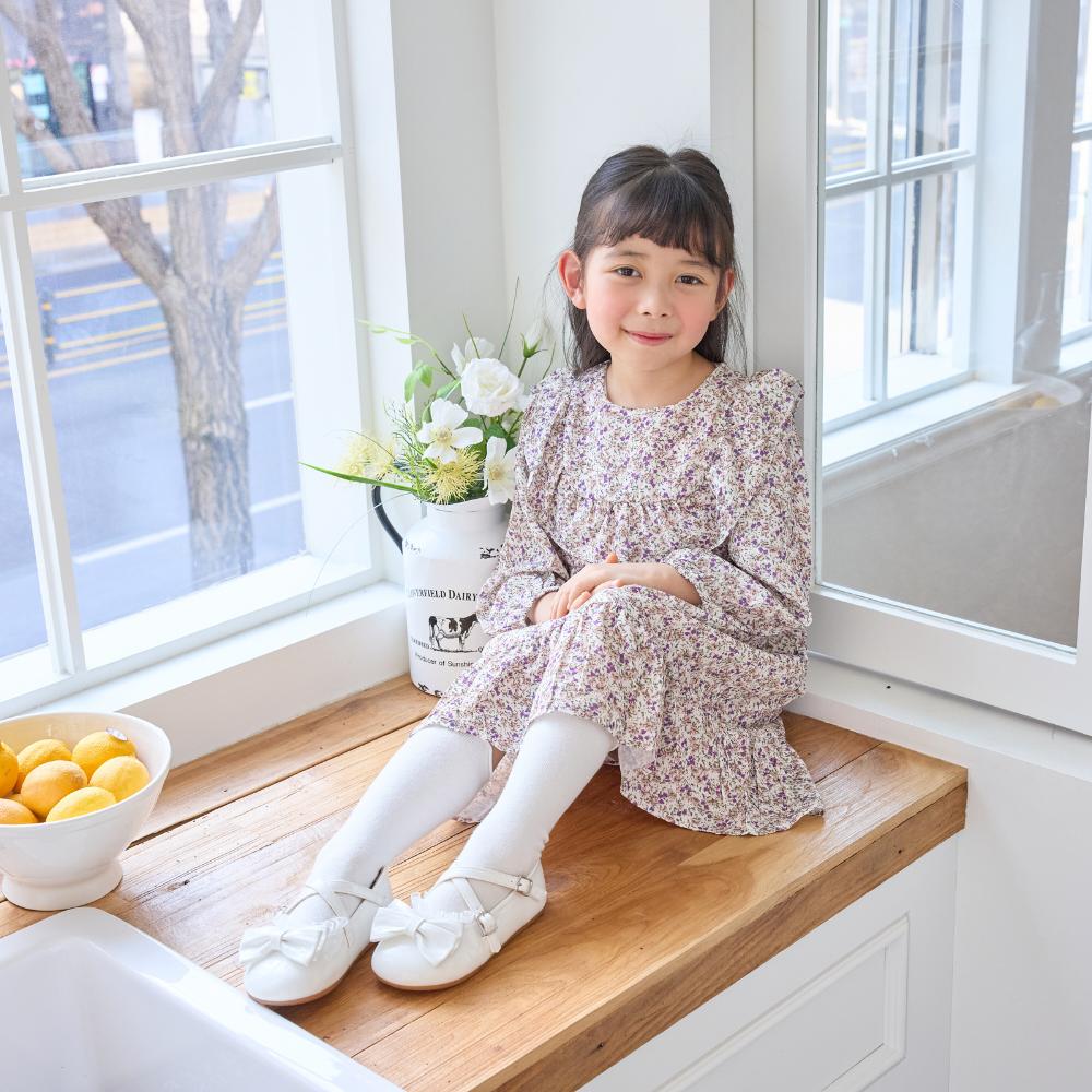 [Babyzzam] Angel Ribbon Flats White [BB461-10001]