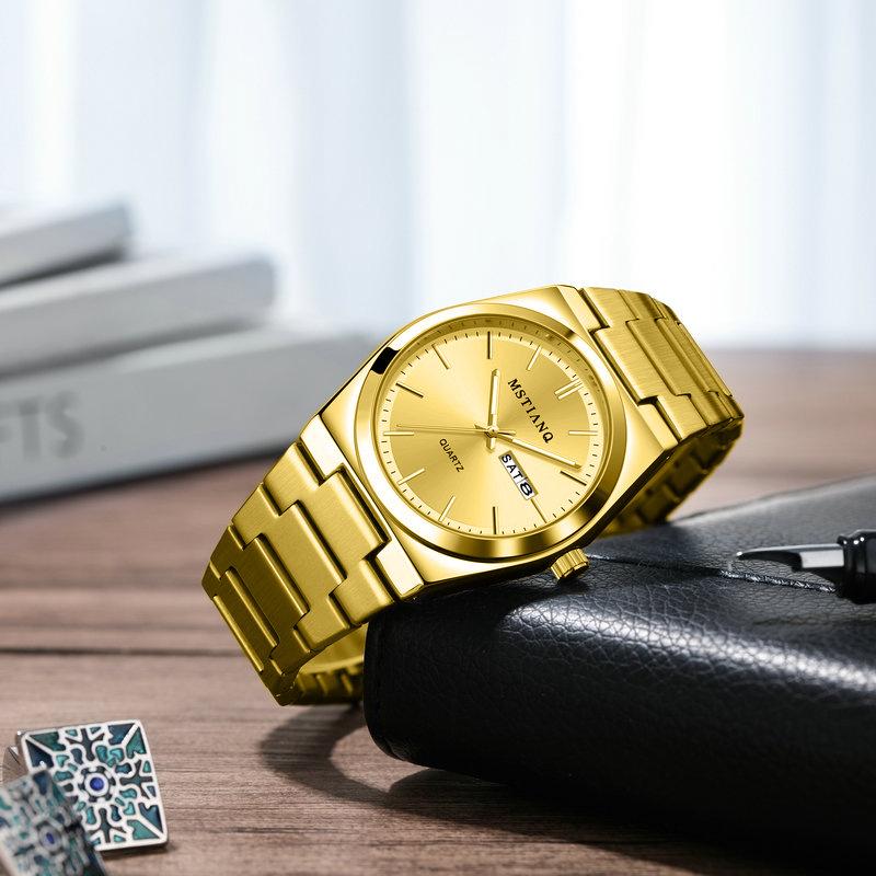 Simple Watch Men'S Fashion Non-Mechanical Quartz Watch Steel Belt Men'S Business Steel Belt Watch