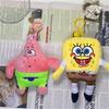 SpongeBob And Patrick Star Plush Keychain Cute Backpack Pendant For Students Couple Gift