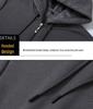 Men's Plus Size Fleece-Lined Zipper Hoodie - Thick, Loose Fit for Autumn and Winter