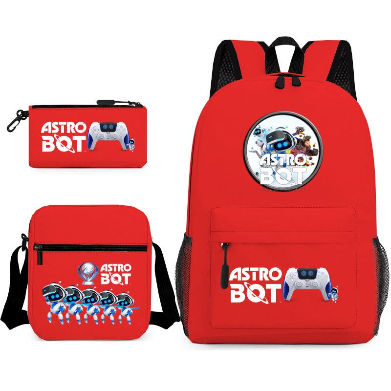 Astro Bot Children's School Bag, Cosmic Robot Elementary School Student Starry Sky Backpack Leisure Bag