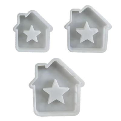Haus Harzformen zur Herstellung von Kerzen-Fondant-Dekorationen