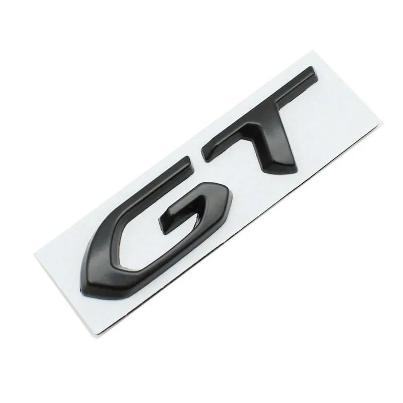 1Pcs Metal GT Styling Logo Car Trunk Badge Emblem Sticker Auto Body Decal For Kia Peugeot Volkswagen Ford Sticker Accessories