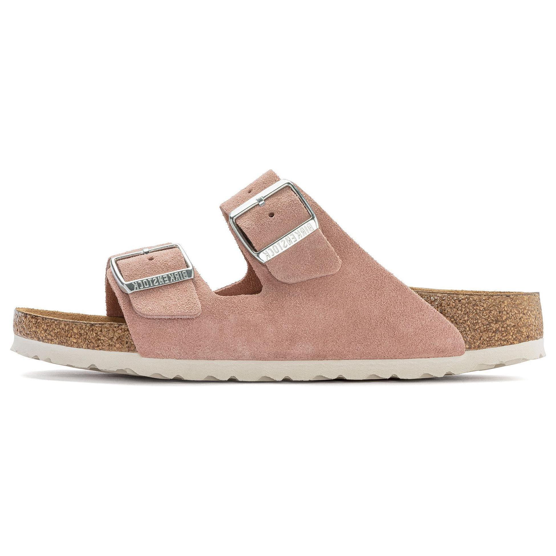 Birkenstock Suede Fashion Trend Slide Slippers Womens Pink Regular 1023208 37
