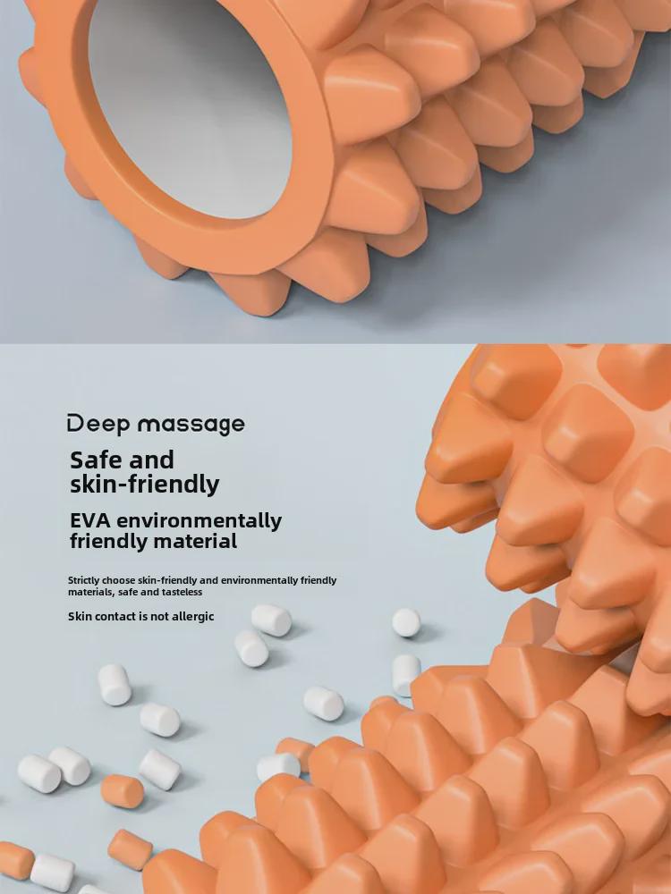 Crescent EVA Foam Roller: Hollow Wolf Tooth Massage for Muscle Relaxation