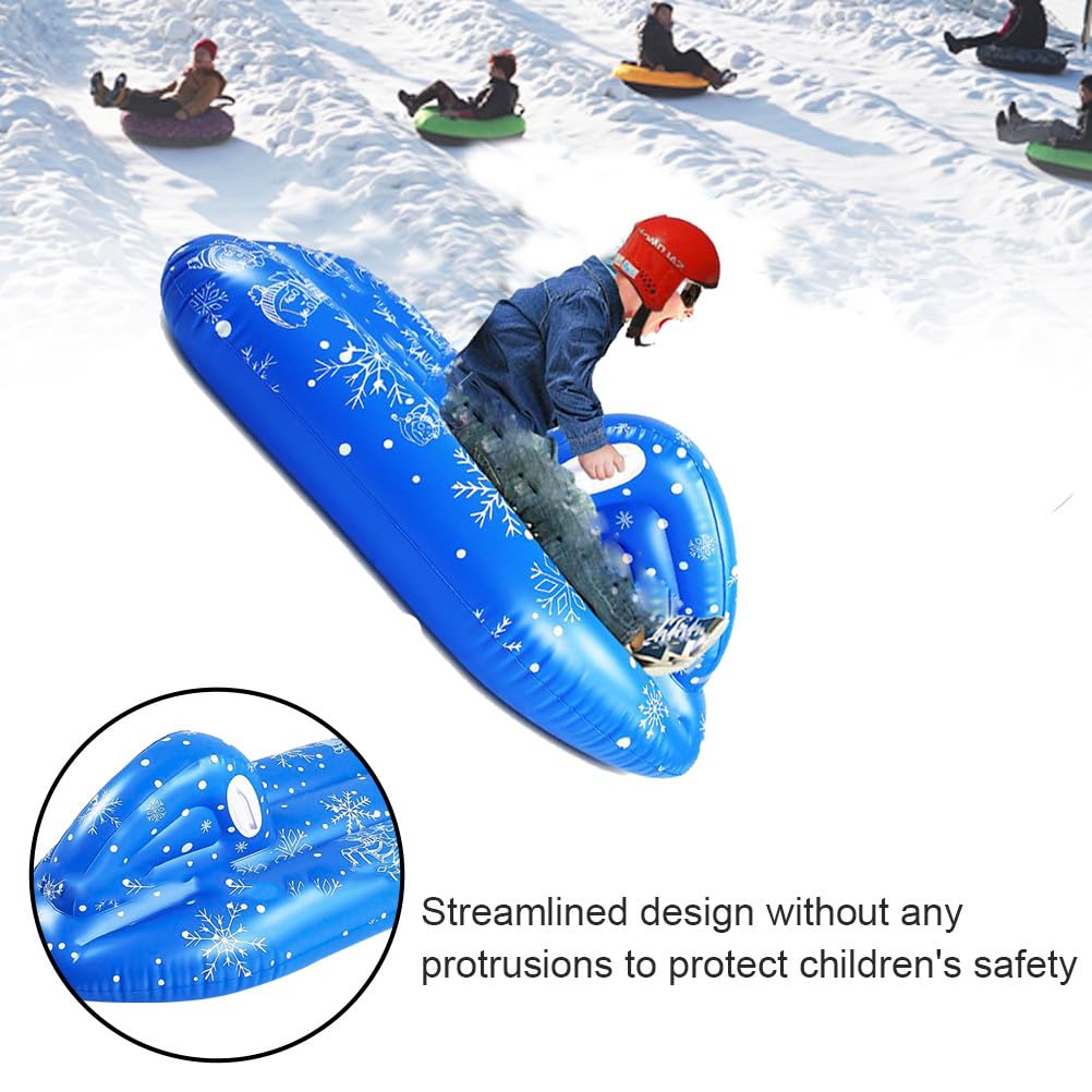 Ciieeo Snow Tube for Kids, Cold-Resistant PVC, Inflatable Sled for Snow Play, Snowboarding, Sliding, Tubing, Winter Outdoor Activities