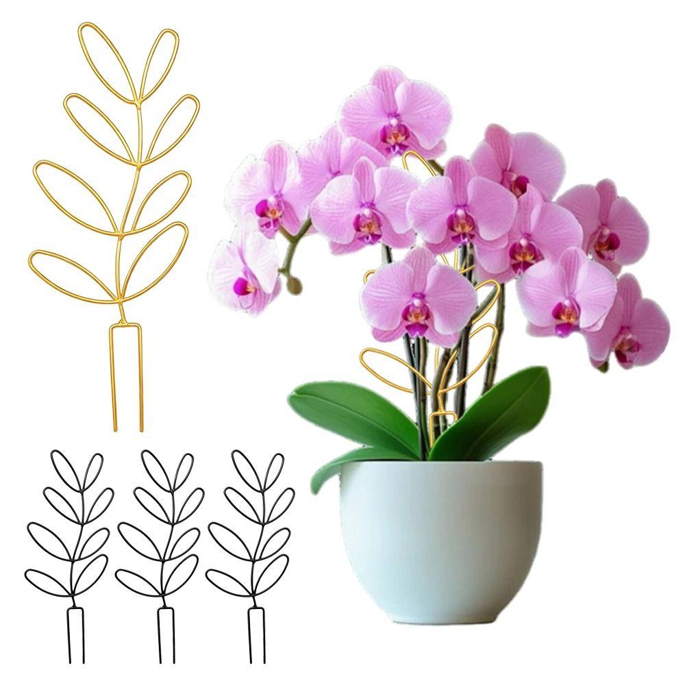 Rustproof Garden Climbing Frame Leaf Shaped Design Flowers Trellis Plant Trellis Indoor Outdoor