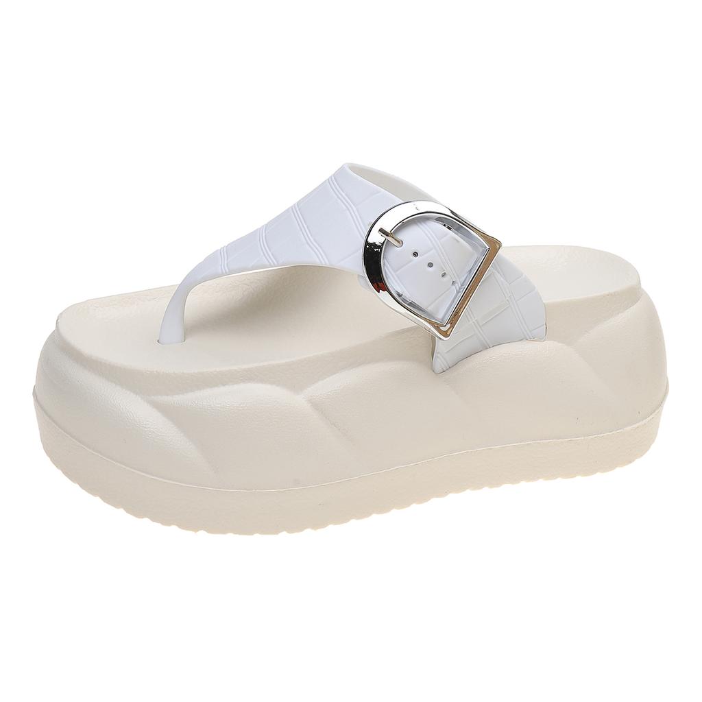Summer Woman Flip Flops Platform Design Thick-soled Slippers Shoes Women Trend Casual Non-slip Outdoor Slippers Flat Slippers