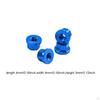 4 M2 Flange Wheel Nuts for 1/30 RC Crawler, Premium Aluminum Alloy Replacement Parts SCX30