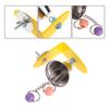Hanging Parrot Bell Toys Acrylic/Metal Bird Chew Toy  for Parakeet Parrots