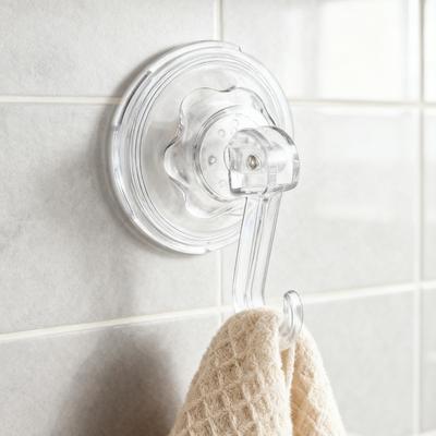 10/2PCS Transparent Suction Cup Hooks Heavy Duty Xmas Wreath Hanging Holders Removable Vacuum Hook Kitchen Bathroom Storage Rack