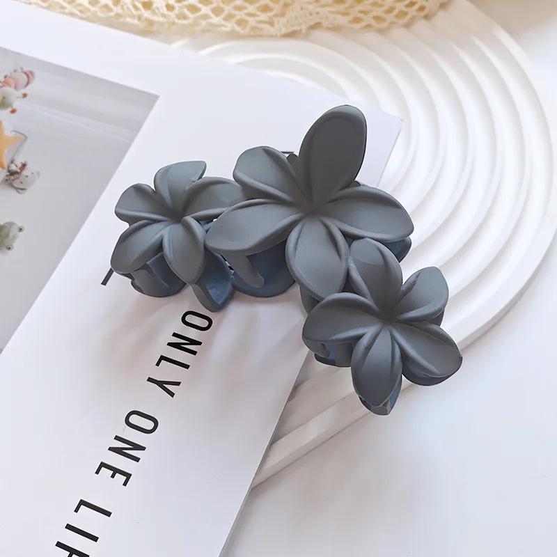 Korean Fashion Gradient 12cm Flower Hair Clip For Women Sweet Hairpins Hair Claws Crab Clamp Barrettes Hawaiian Hair Accessories