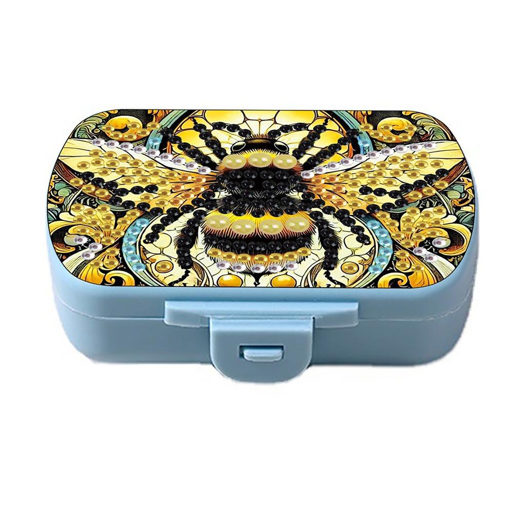 Classification Storage Diamond Painting Pill Case Moisture-proof Medicine Box Mini Pill Dispenser Style 2