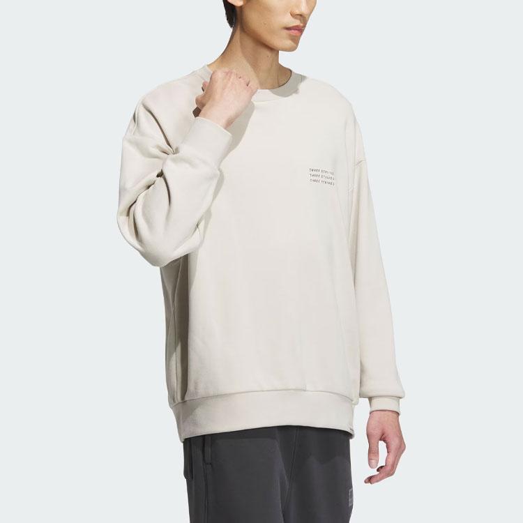 Adidas Sweatshirts Men's Clear Brown Crew Neck Moderate Regular IS7422