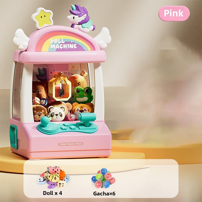 Non-Toxic Unicorn Claw Machine Doll Machine Kids Operated Play Game Mini Claw Catch Toy Crane Machines Egg Doll For Gift Toys Claw Machine