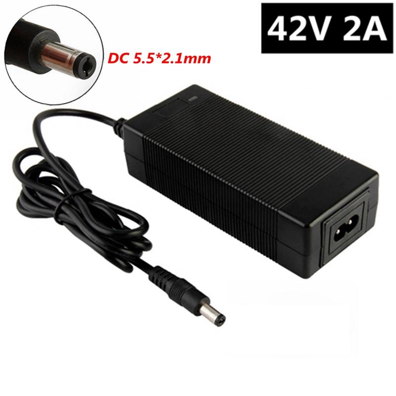 

36V 2A Lithium Battery Charger For 42V 2A 10Series Li-ion Battery Pack Silent Charger DC 5.5*2.1MM Connector 3P GX12 Plug DC 8MM KR