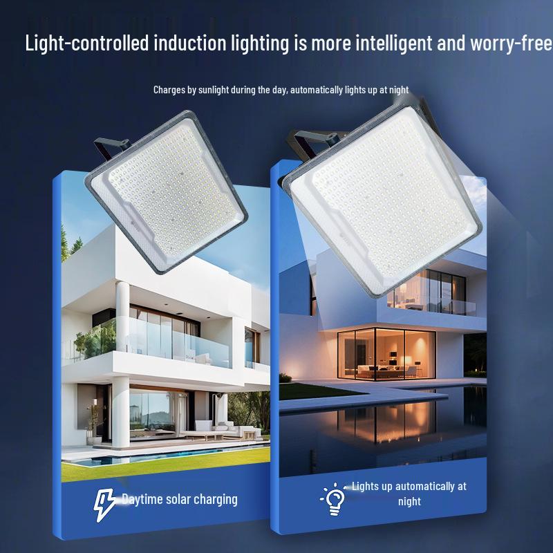 High-Power Waterproof LED Outdoor Solar Floodlight for Courtyards and Rural Areas