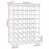 Wine Rack 70 X 33 X 94 Cm Solid Pine Wood