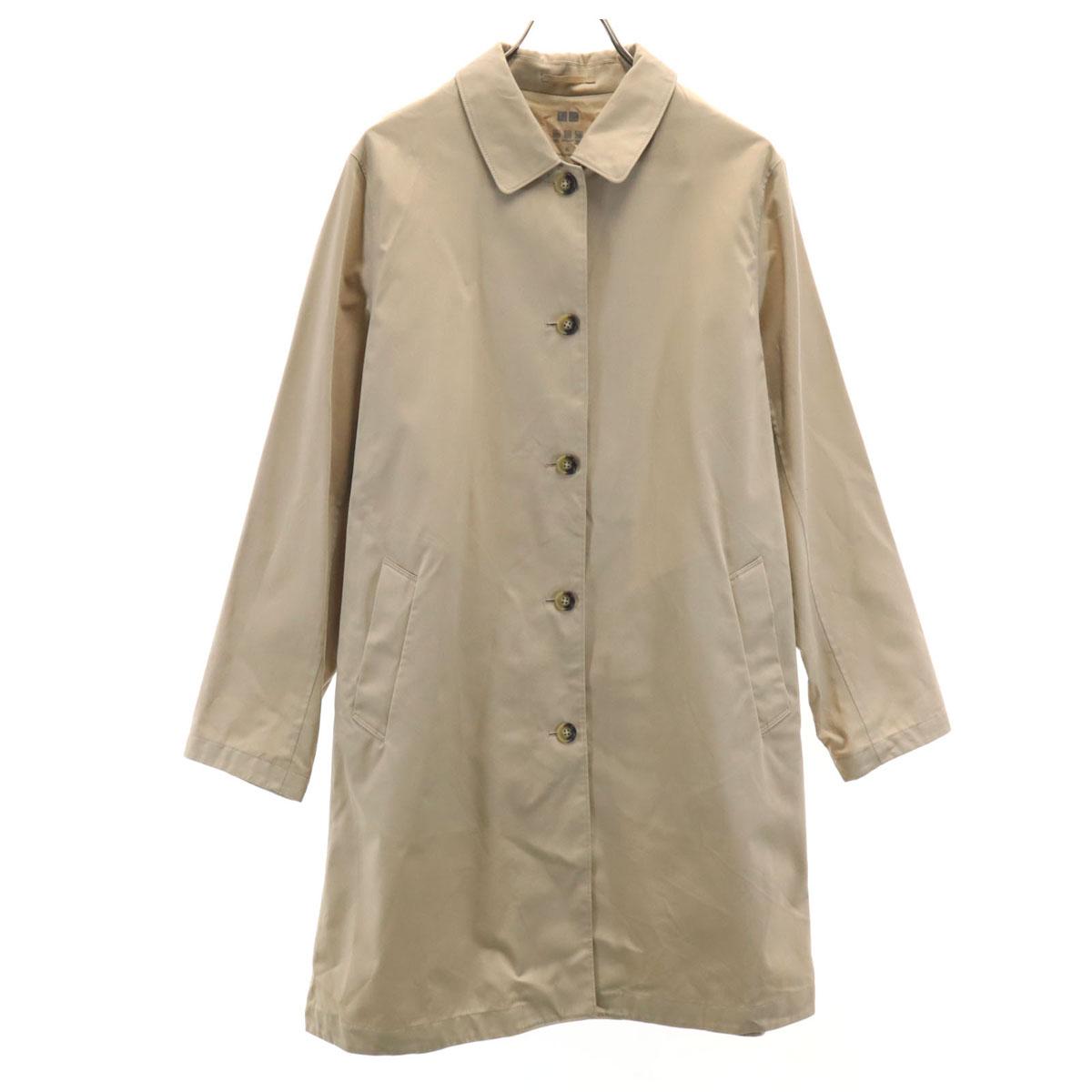 

UNIQLO Block Tech Пальто с воротником-стойкой XL бежевое Женское Б/у