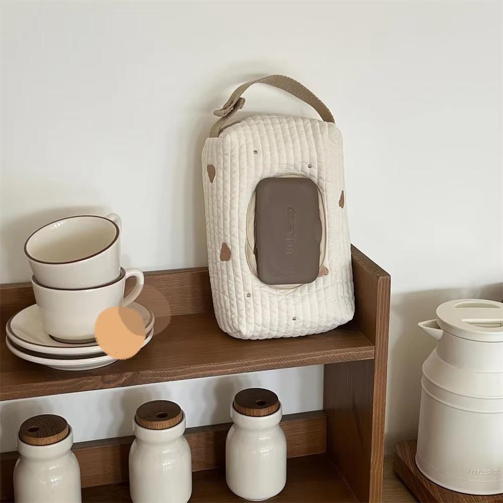 Cotton Car Tissue Box Handheld Napkin Holder Home Supplies Wet Wipes Case  Kitchen