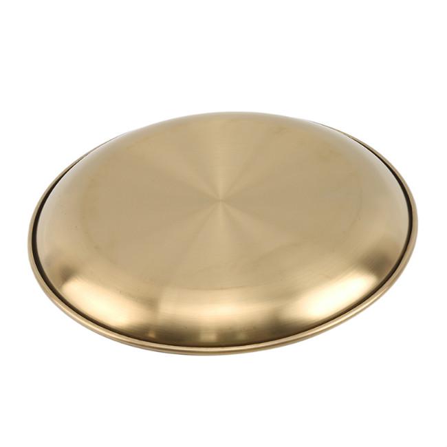 Farfurii de cină Farfurii de desert Farfurie din oțel inoxidabil Vas pentru fructe Farfurie pentru tort Tavă unică Tavă rotundă