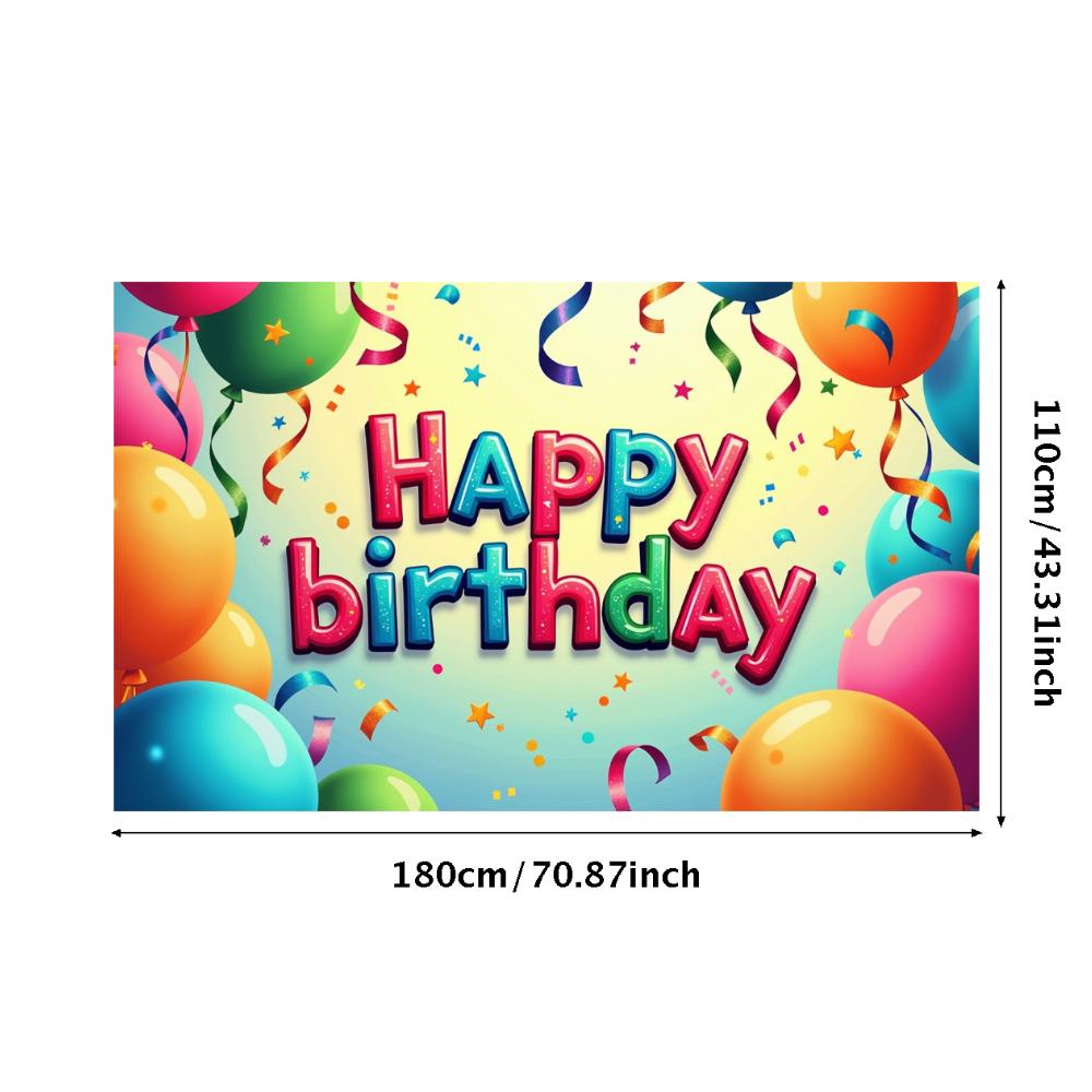 Portable Party Banner Festive Easy-to-hang Colorful Event Decoration Eye-catching Colorful Banner for Special Occasion