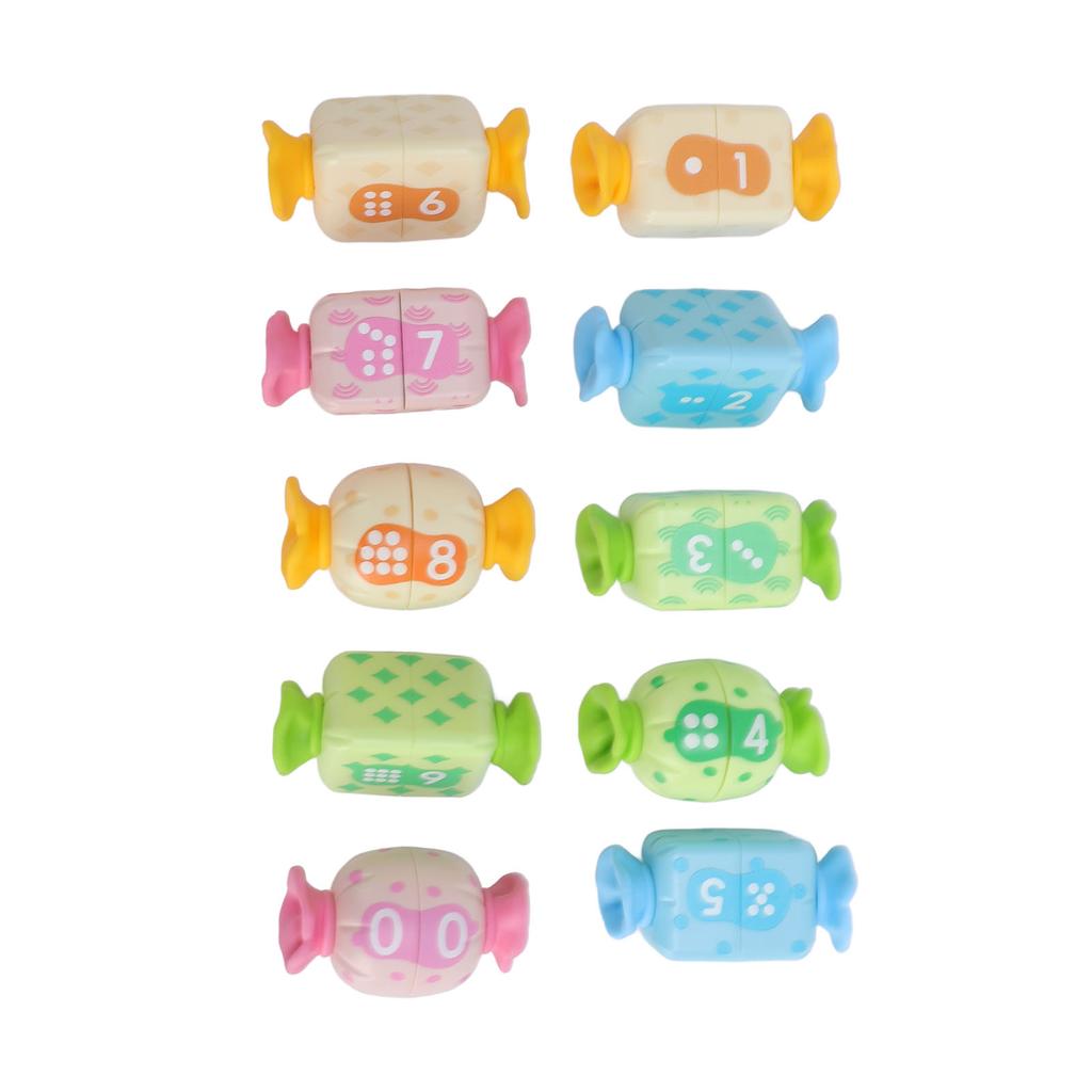 Number Matching Toy Color Shape Recognition Fine Motor Skill Educational Candy Shaped Number Countin