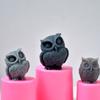 Cute Bird Christmas Candle Molds Silicone Soap Mold 3D Owl-Shape Resin Epoxy Mold Wedding Home Party Decor-Aromatherapy