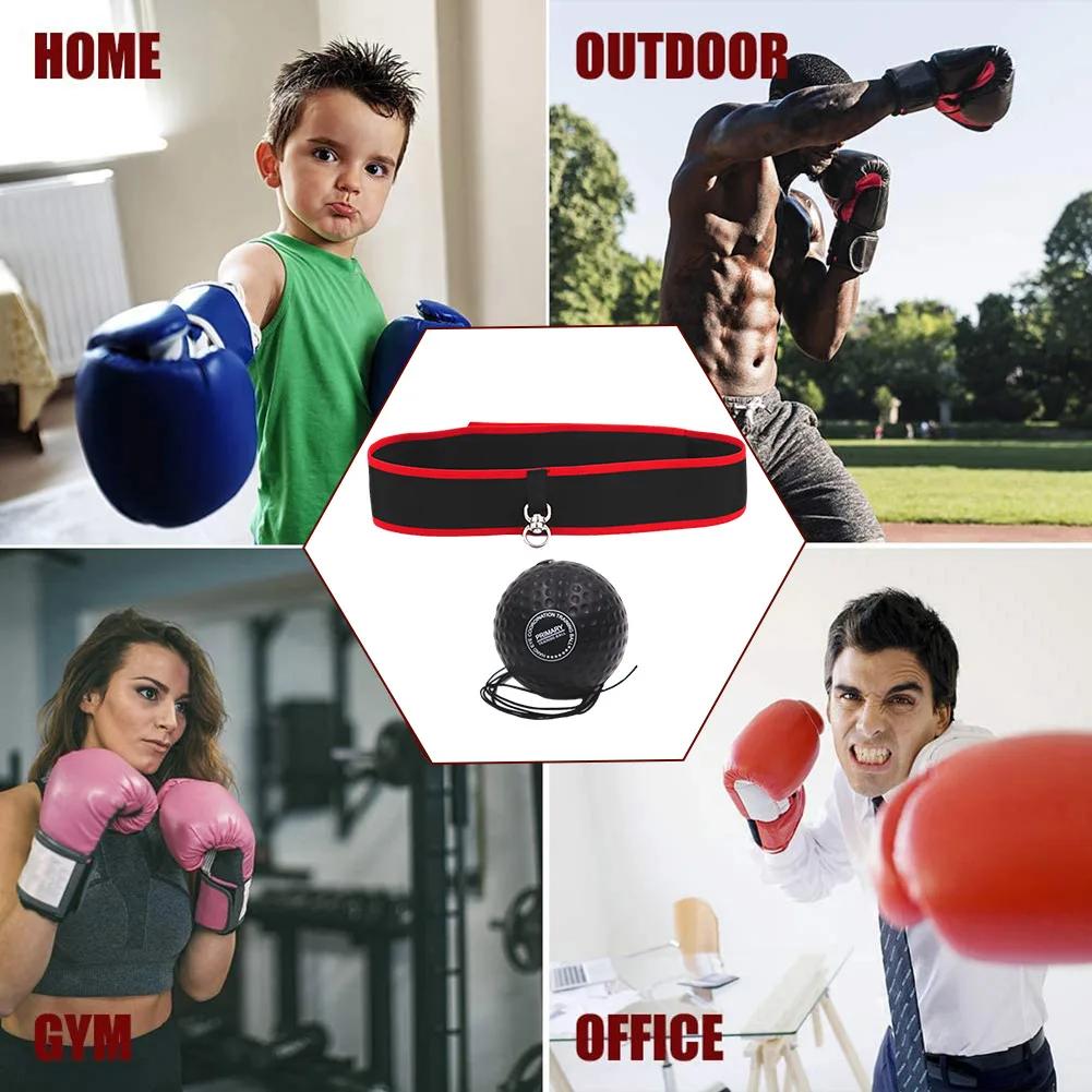 Boxing Training Ball Focus and Hand Eye Coordination Training with Adjustable Headband Great for Reflex Accuracy for Adult/Kids
