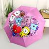 1pc BT21 Character Heart Shape Umbrella with Plastic Handle,Suitable for All Seasons Home Travel Outdoor UmbrellaM1295