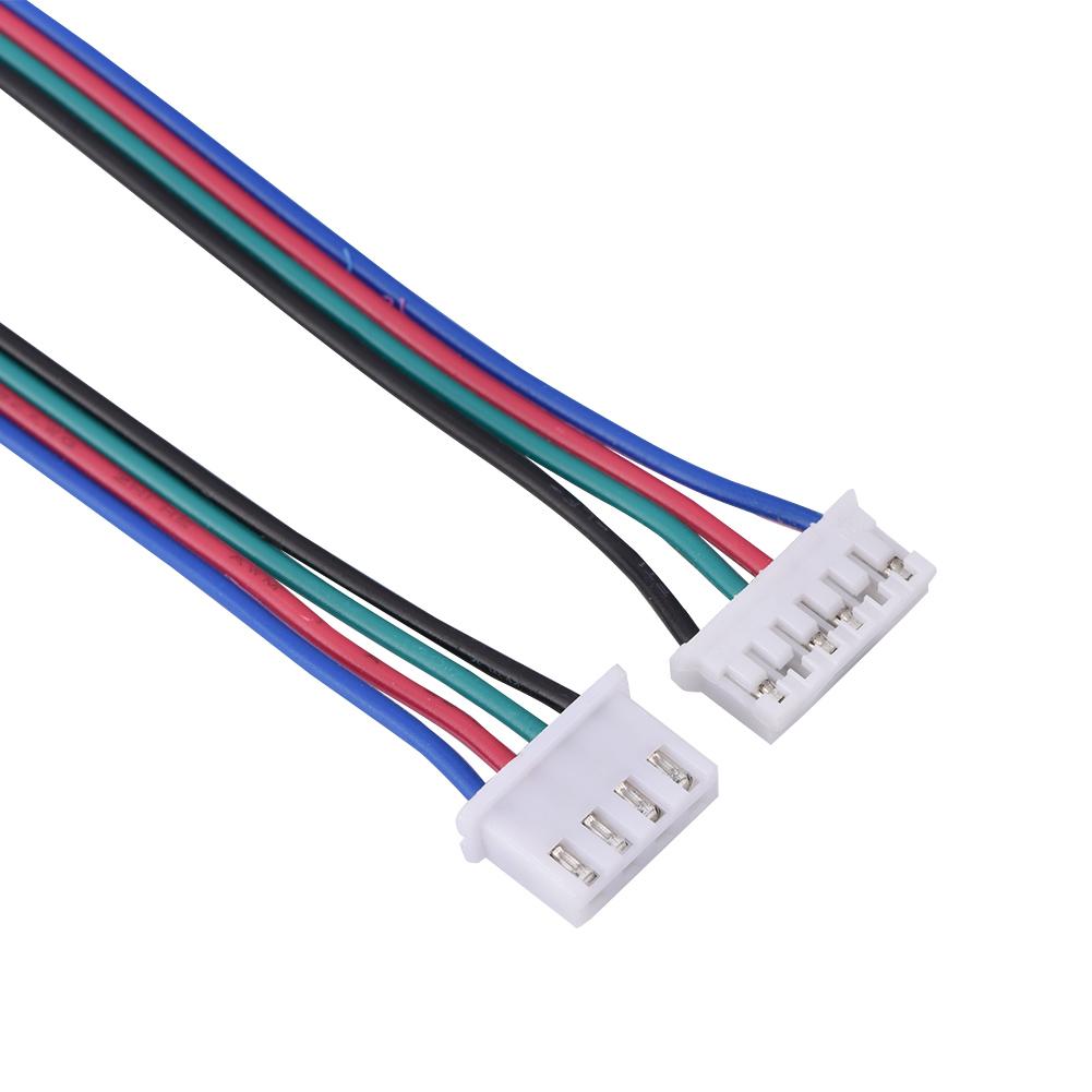 HX2.54 4pin 6pin White Dual Terminal Wire Cables for 3D Printer Stepper Motors 1000mm