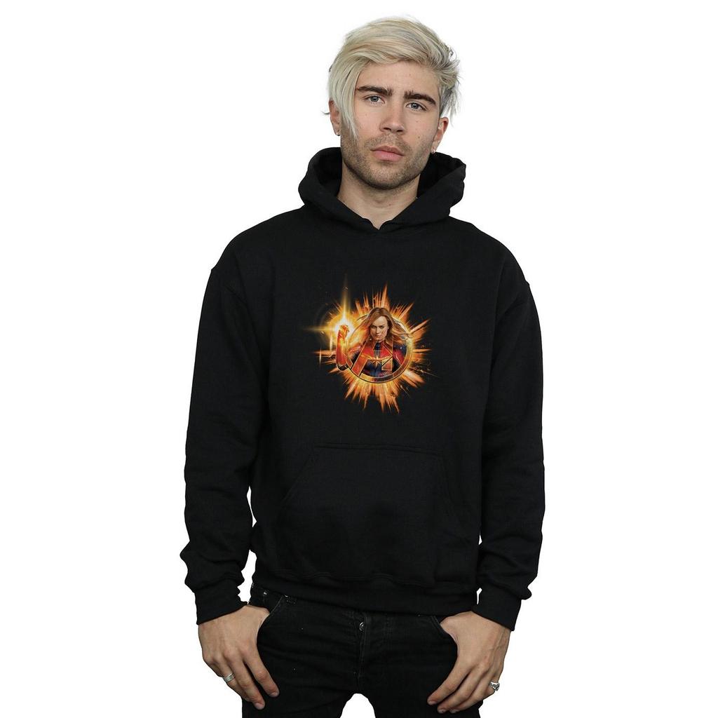 Marvel Mens Avengers Endgame Captain Marvel Blast Hoodie