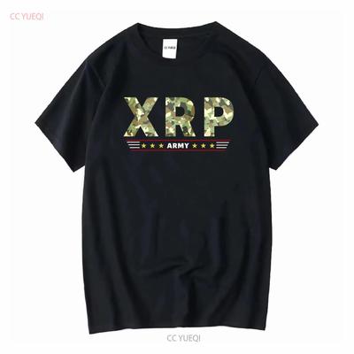 XRP Army T Shirt Crypto Ripple Vintage Washed Slightly Breathable Fashion Comfortable Casual Stretched Soft Streetwear