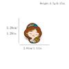 Adorable Anime Princess Brooch - Cute Cartoon Badge for Clothes & Bags