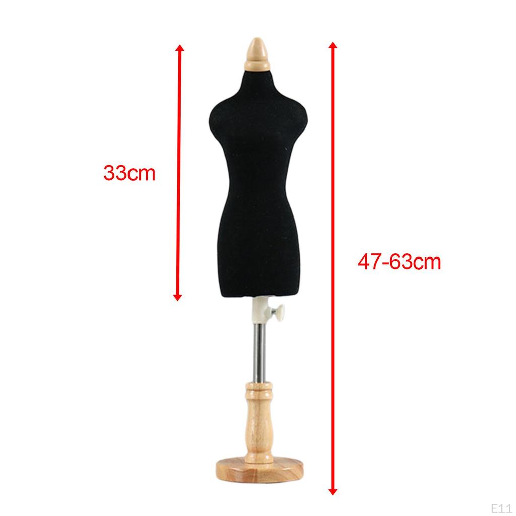 Doll Display Mannequin Torso Stand for Dress Design And Decoration in Dollhouse