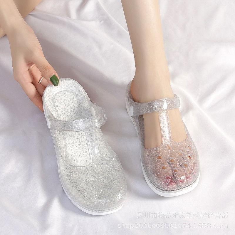 New Summer Hole Shoes Women's Sandals Jelly Shoes Women's Cool Slippers Nurse Shoes Garden Shoes
