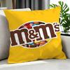 Food M&M'S Cushion Cover Cushion Cover Set 4Pcs 50X50 45X45 40X40 Pillowcase Decorative Sofa Home Decor