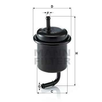 MANN FILTER Filtre à essence WK614/47