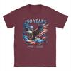 Streetwear TShirt Summer Patriotic Eagle and Flag 250 Years 17762026 Hip Hop T Shirts Aesthetic Cheap Print Short Sleeve Tops