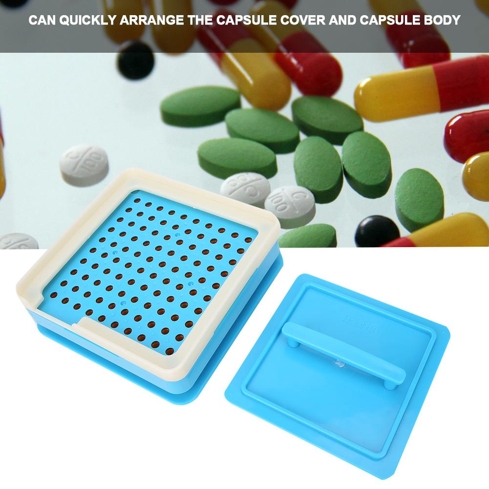 100 Holes Capsule Filler Manual DIY Capsule Powder Pressing Filling Machine Board Tool