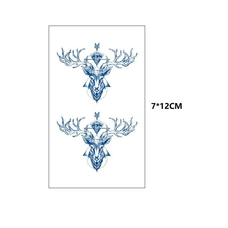 Model mic Fluture Val de mare Coada de pește Cealaltă parte Floare Suc proaspăt Mic Simulare pe bază de plante Cufăr Transfer de apă Autocolant tatuaj