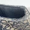 LOEWE Repeat Anagram Jacquard Square Tote Shoulder Bag Canvas Calf Leather Navy Blue Black