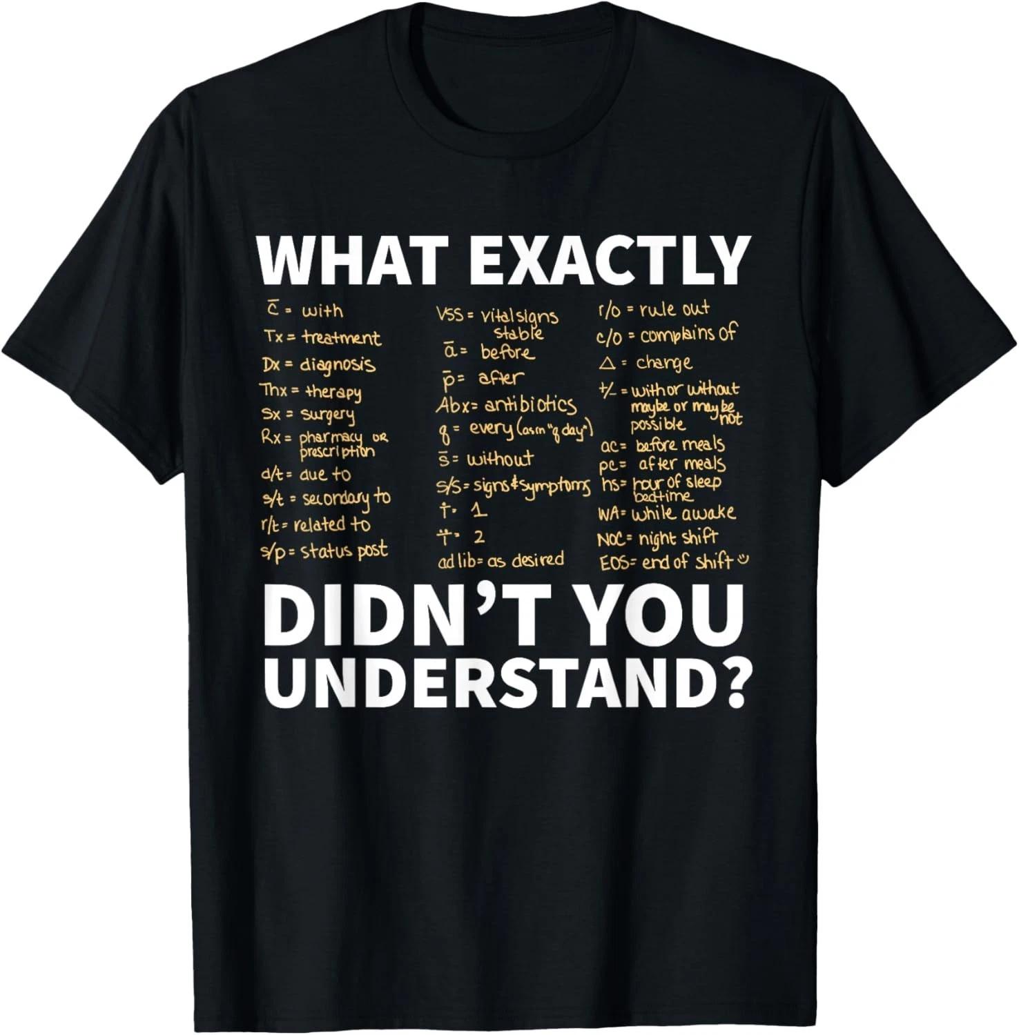 

Nurse Shorthand Nursing Student Gift Unisex T-Shirt M