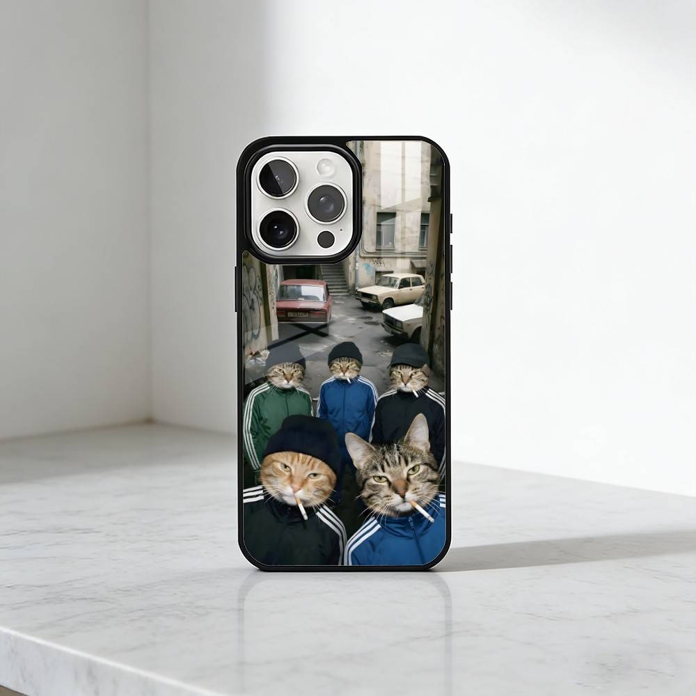 Funny Memes Bad C-CatS Society Phone Case For iPhone17,16,15,14,13 Plus,Pro Max Magnetic For Magsafe Wireless Charging