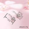 Huitan Heart Shaped Women Drop Earrings Hollow Design Elegant Party Accessories Gentle Daily Versatile Metal Jewelry for WeddingGood Product