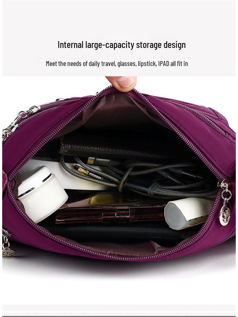 Damen Koreanischer Stil Mehrfachfach Umhängetasche - Modischer Kleiner Quadratischer Rucksack