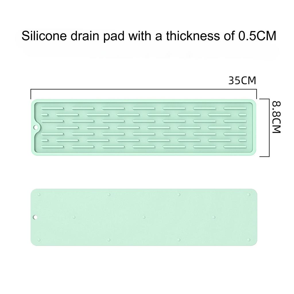 1pc Non-Slip Silicone - Heat-Resistant Kitchen Sink Countertop with Drainage, Dish Rack Bowl Utensil Holder, kitchen accessories
