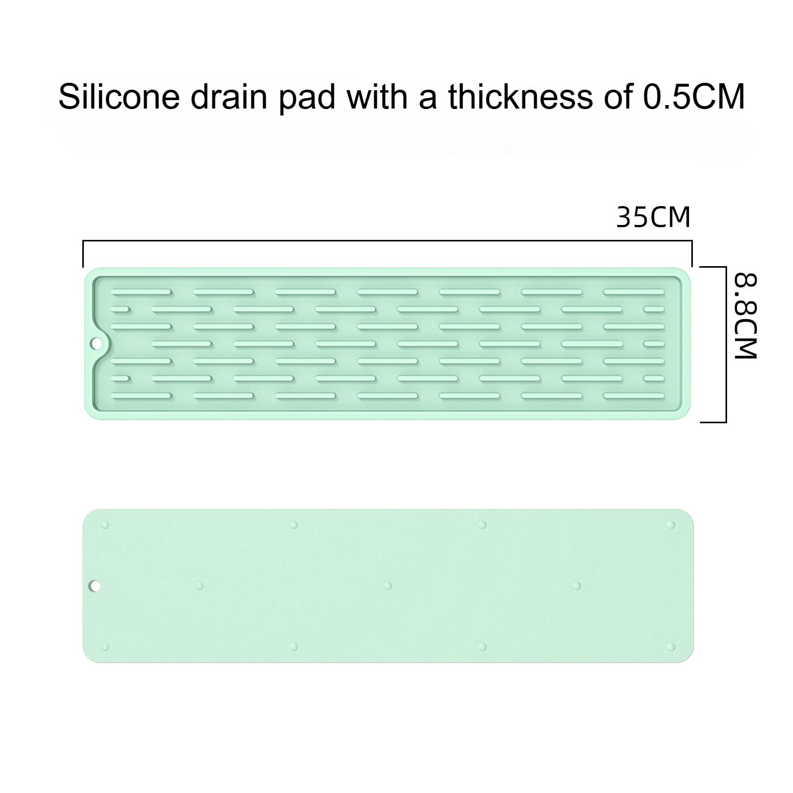 

1pc Non-Slip Silicone - Heat-Resistant Kitchen Sink Countertop with Drainage, Dish Rack Bowl Utensil Holder, kitchen accessories one size fits all